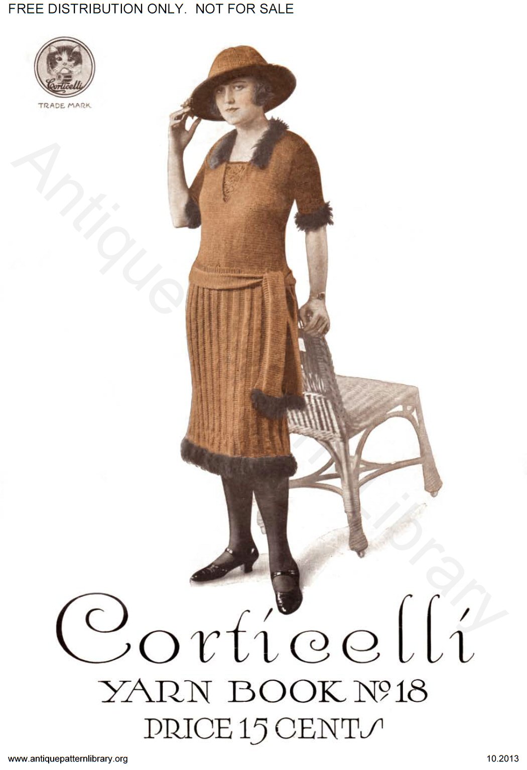 6-JA038 Corticelli Knitting and Crochet Book No. 18.