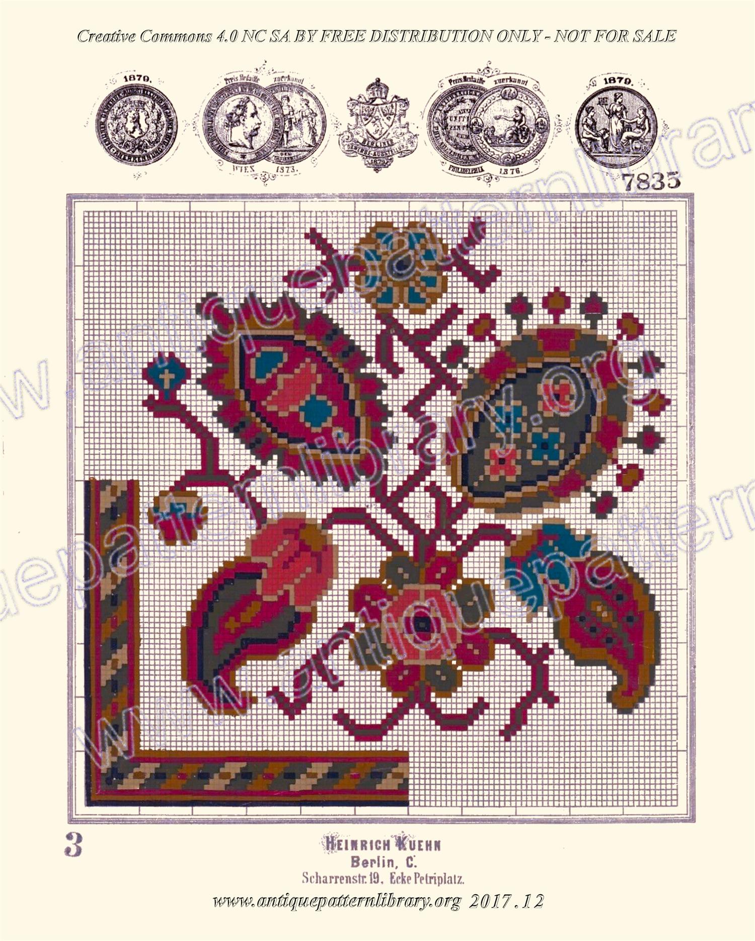 H-HB002 Small Persian tapestry motif